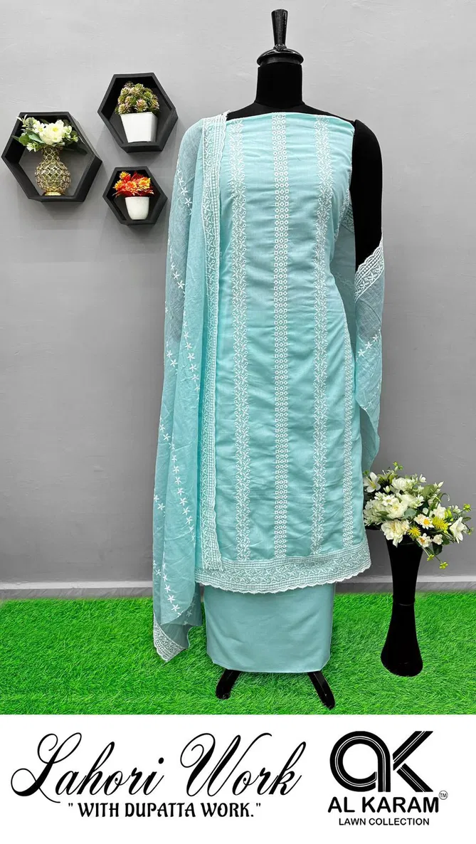 Lahori By Al Karam Pure Cotton Dress Material Suppliers In Mumbai